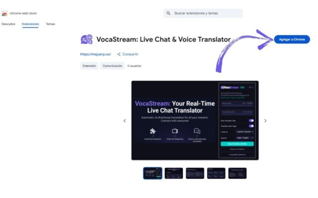 Vocastream Live Chat Voice Translator