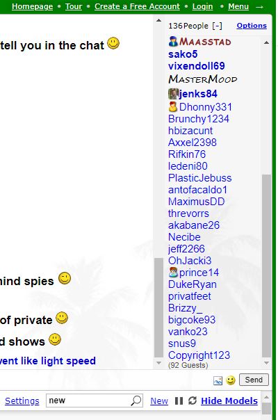 Usuarios  Myfreecams